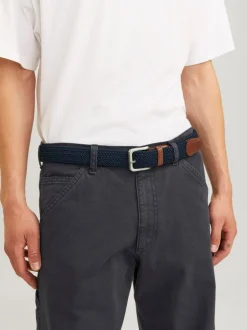 Riemen En Bretels|JACK & JONES - Woven Belt Blauw