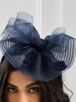 Haaraccessoires|Jon Richard - fascinatorhoedje Blauw