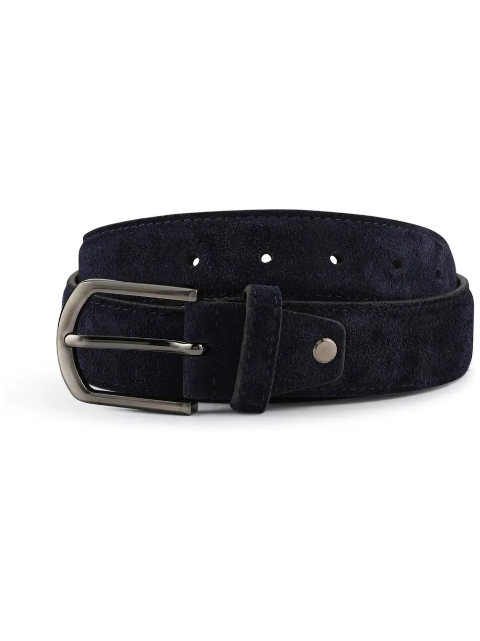 Riemen En Bretels*Jones Bootmaker - Unison Leather Belt Blauw