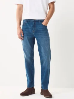 Jeans*Next Blauw - Klassieke stretchjeans met standaard taps toelopende pasvorm