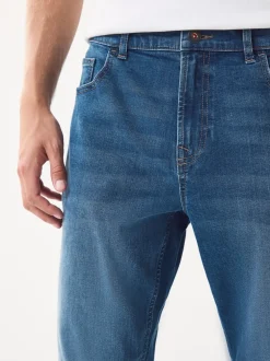 Jeans*Next Blauw - Klassieke stretchjeans met standaard taps toelopende pasvorm