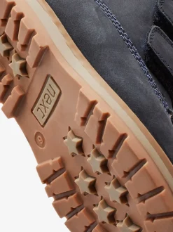 Boots*Next - Leren Thermal gevoerde Thinsulate werklaarzen met klittenbandsluiting Blauw