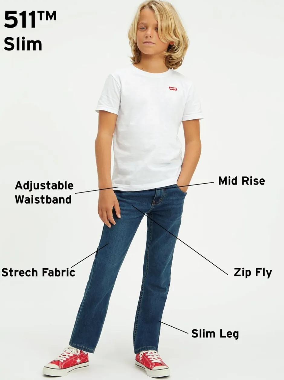 Jeans*Levi's - ® Kids 511 slim fit jeans Blauw