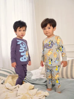 Pyjama's*Next Blauw - License Bluey Snuggle Pyjamas 2 Pack (12mths-8yrs)