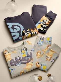 Pyjama's*Next Blauw - License Bluey Snuggle Pyjamas 2 Pack (12mths-8yrs)