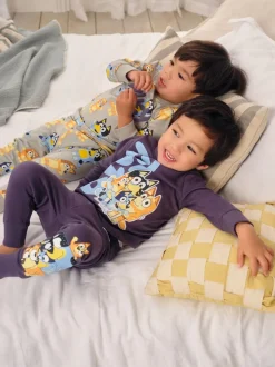 Pyjama's*Next Blauw - License Bluey Snuggle Pyjamas 2 Pack (12mths-8yrs)