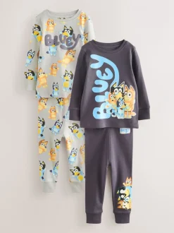 Pyjama's*Next Blauw - License Bluey Snuggle Pyjamas 2 Pack (12mths-8yrs)