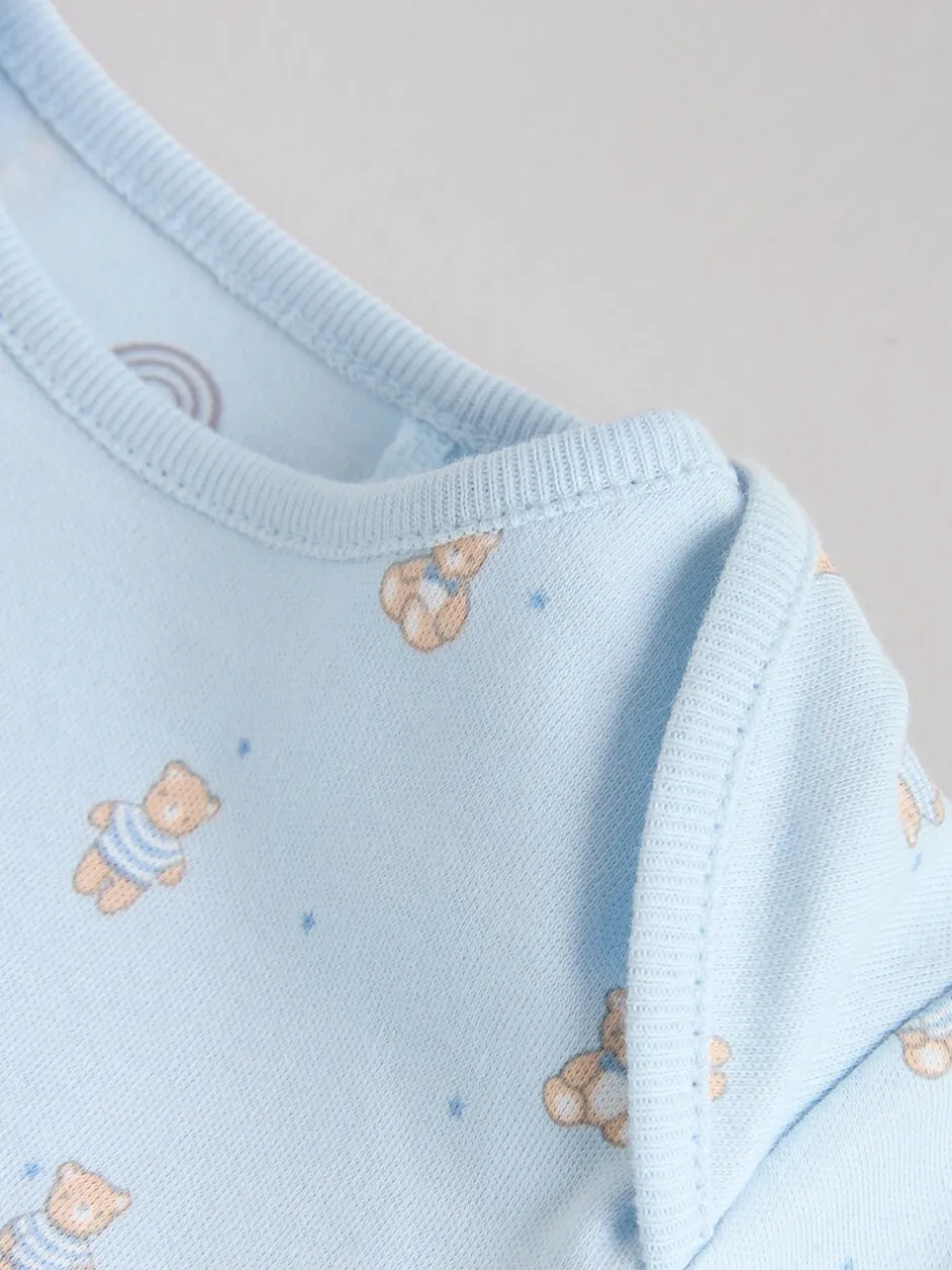 Rompertjes En Hemdjes|Rompertjes En Hemdjes*Next Blauw - Long Sleeved Baby Bear Bodysuit