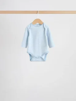 Rompertjes En Hemdjes|Rompertjes En Hemdjes*Next Blauw - Long Sleeved Baby Bear Bodysuit