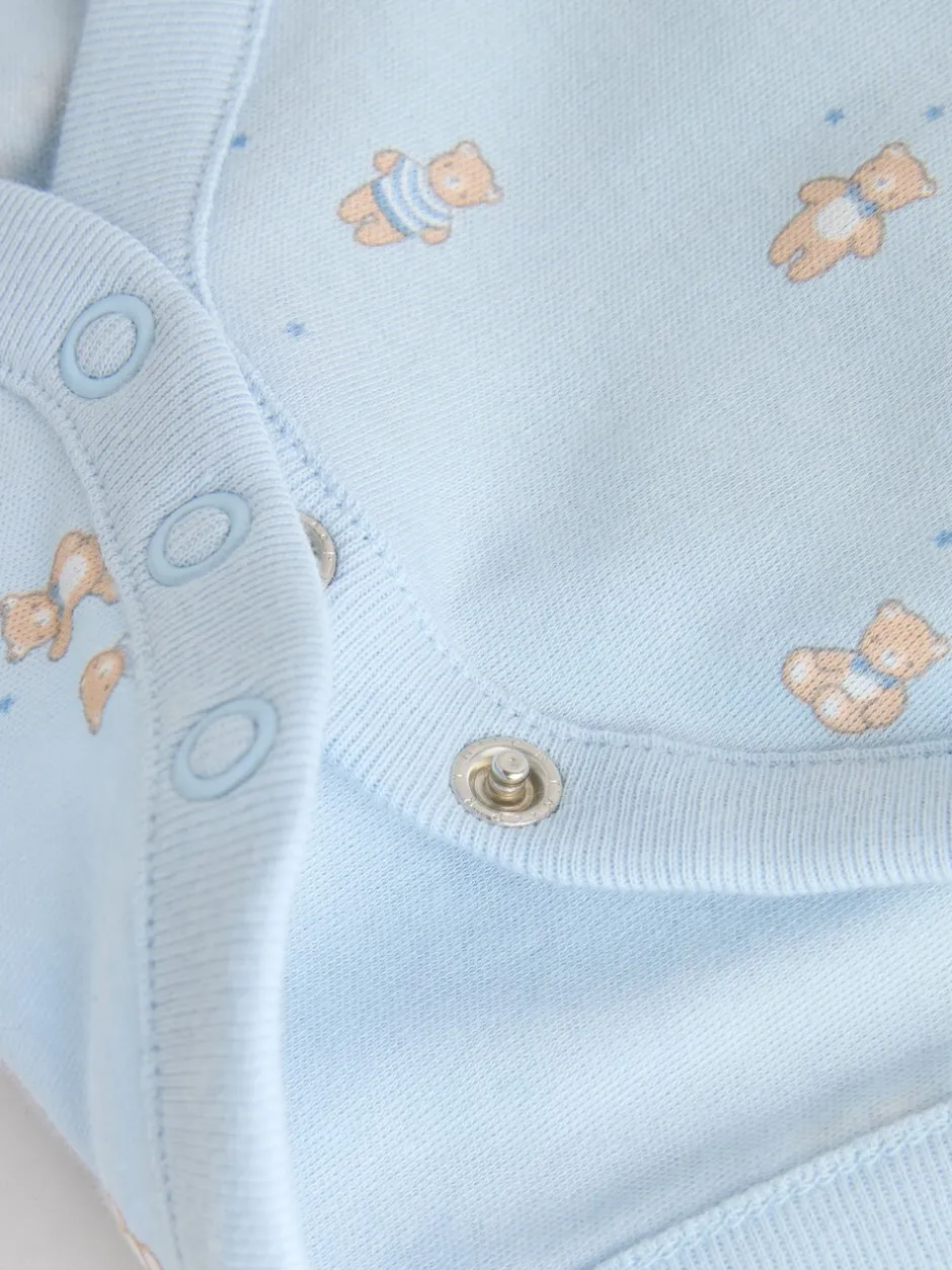 Rompertjes En Hemdjes|Rompertjes En Hemdjes*Next Blauw - Long Sleeved Baby Bear Bodysuit