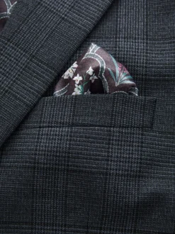 Pakken*Next Blauw - Maatgesneden kostuum met ruit: colbert