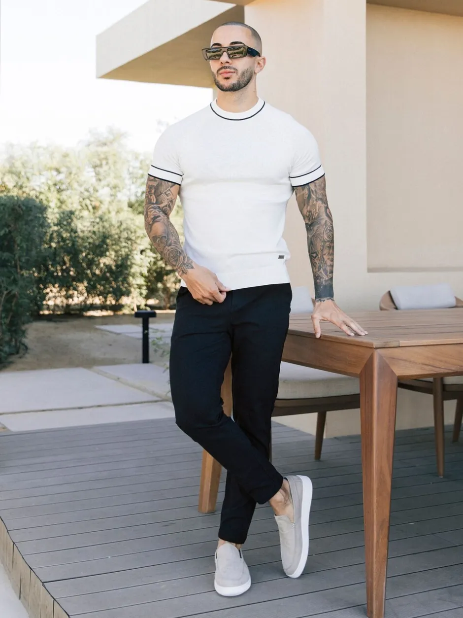 Broeken En Chino's*MAUVAIS - Beaufort stretchy chino's Blauw
