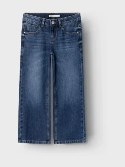 Jeans*Name It Blauw - jeans met wijde pijpen