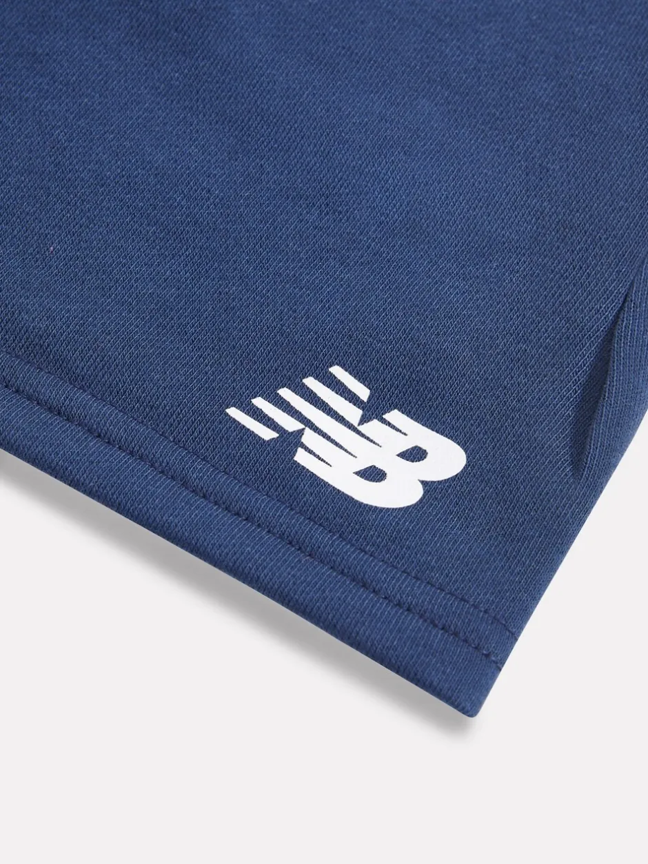 Shorts|New Balance - Kids Brush Back Stacked Logo Shorts Blauw