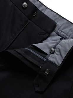Formele Broek|Charles Tyrwhitt - Normale Pasvorm - - Ultieme strijkvrije Franse slim-fit chino Blauw