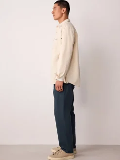 Broeken En Chino's*Next - Normale Pasvorm - Stretchy chino Blauw