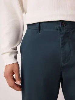 Broeken En Chino's*Next - Normale Pasvorm - Stretchy chino Blauw