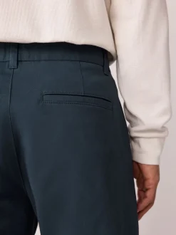 Broeken En Chino's*Next - Normale Pasvorm - Stretchy chino Blauw
