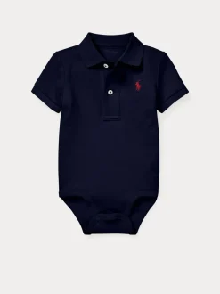 Rompertjes En Tuinbroeken|Polo Ralph Lauren - Polo Bodysuit Blauw