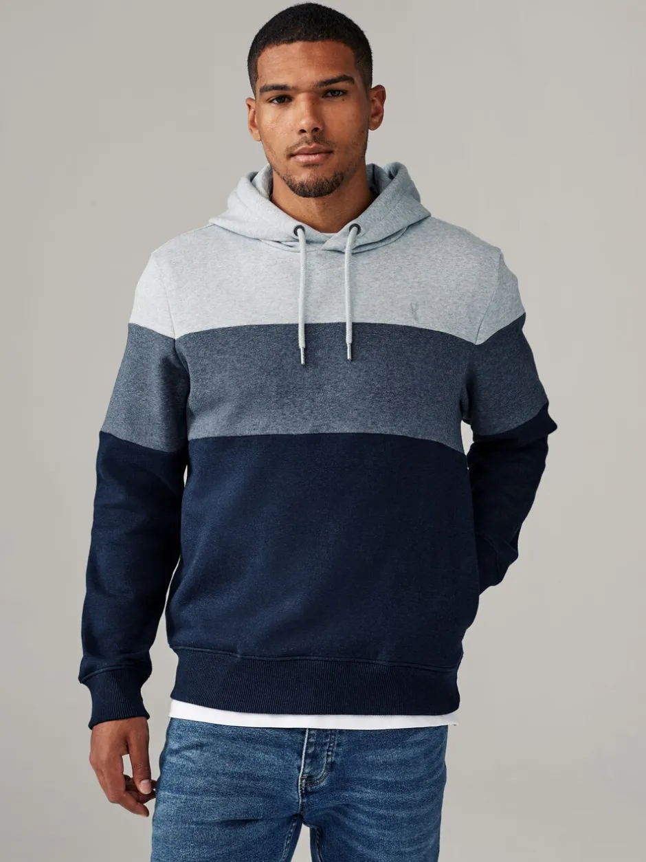 Sweaters En Hoody´S|Sweaters En Hoody´S*Next - Pullover-hoody - Sweatshirt met colourblocking Blauw