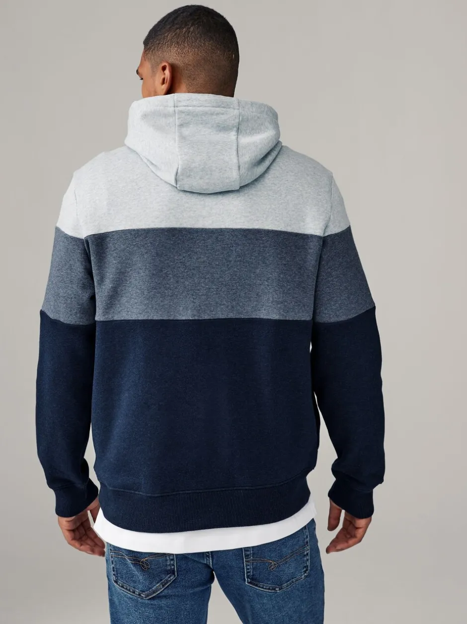 Sweaters En Hoody´S|Sweaters En Hoody´S*Next - Pullover-hoody - Sweatshirt met colourblocking Blauw