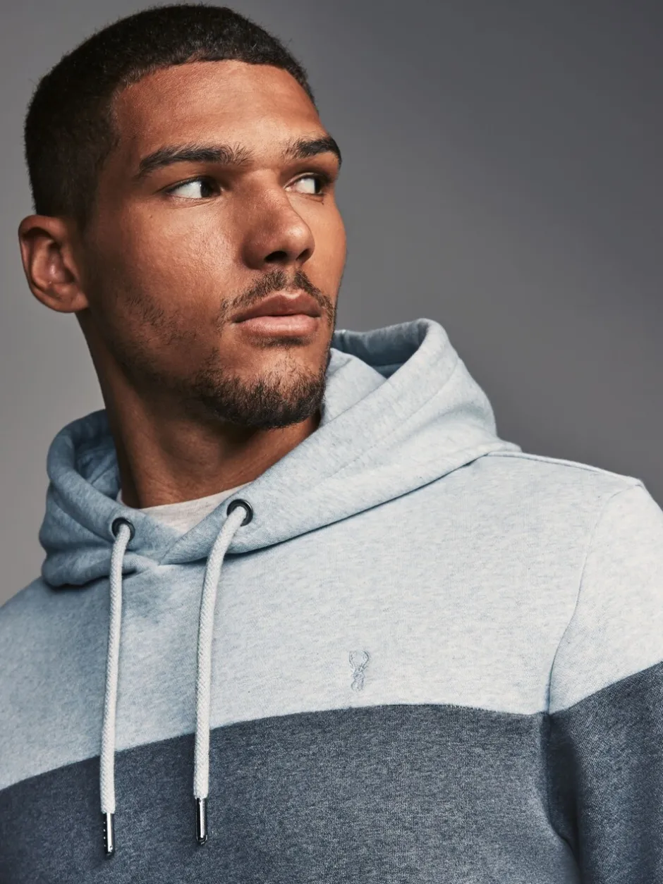 Sweaters En Hoody´S|Sweaters En Hoody´S*Next - Pullover-hoody - Sweatshirt met colourblocking Blauw