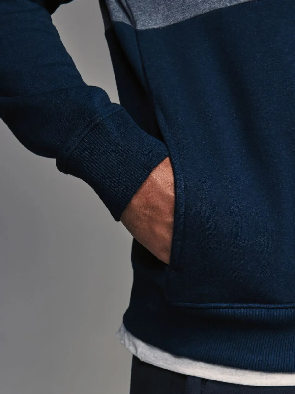 Sweaters En Hoody´S|Sweaters En Hoody´S*Next - Pullover-hoody - Sweatshirt met colourblocking Blauw
