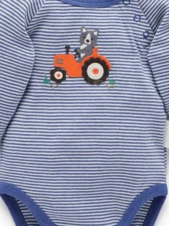 Rompertjes En Hemdjes|Purebaby - Bodysuits 2 Pack Blauw