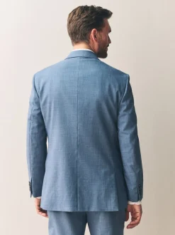 Pakken|Next - Regular Fit Signature Nova Fides 100% Italian Wool Suit Jacket Blauw