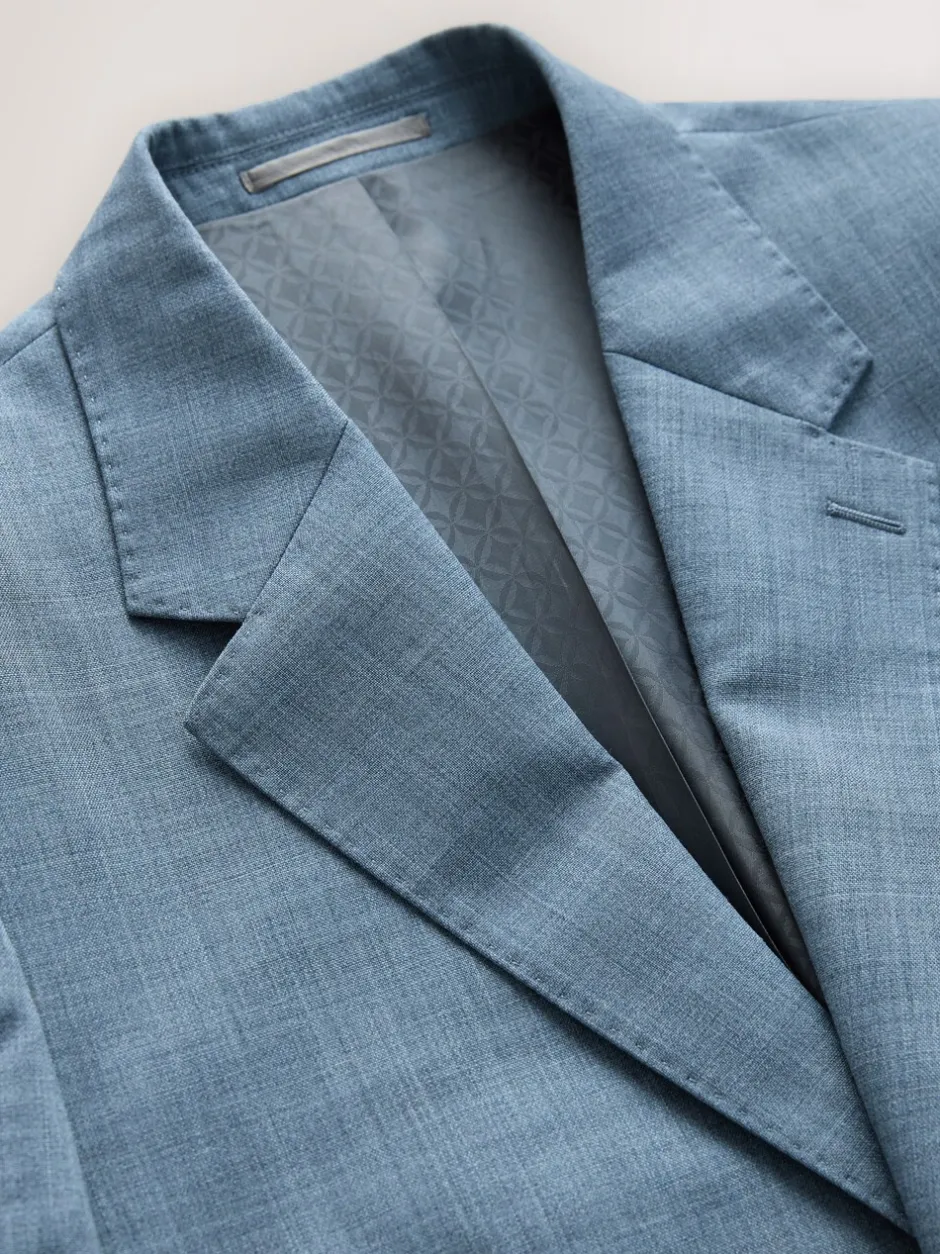Pakken|Next - Regular Fit Signature Nova Fides 100% Italian Wool Suit Jacket Blauw