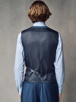 Vesten*Next - Regular Fit Wool Blend Motionflex Waistcoat Blauw