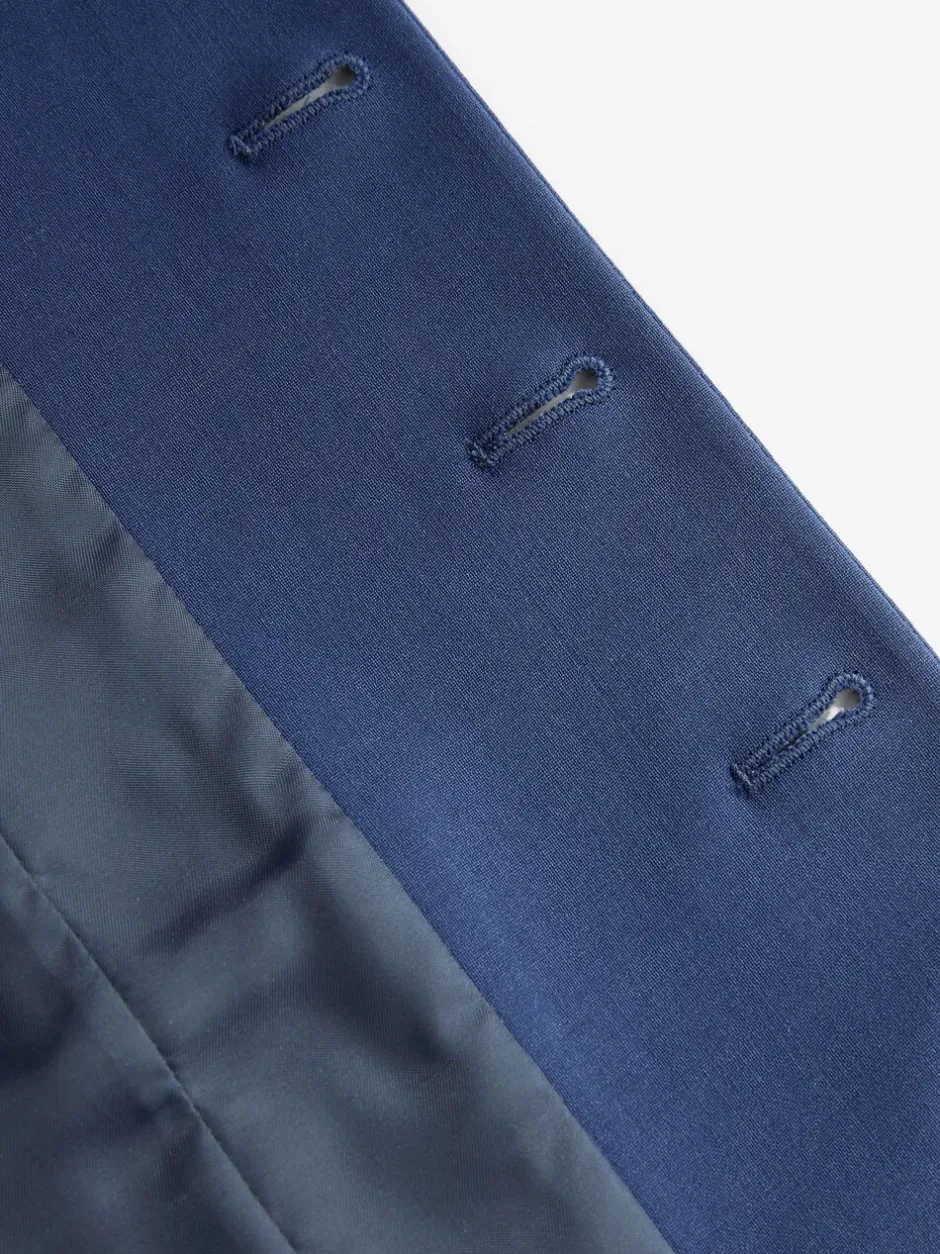 Vesten*Next - Regular Fit Wool Blend Motionflex Waistcoat Blauw