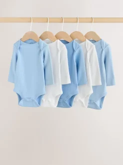 Rompertjes En Hemdjes|Rompertjes En Hemdjes|Next Blauw - Rompertjes met lange mouwen