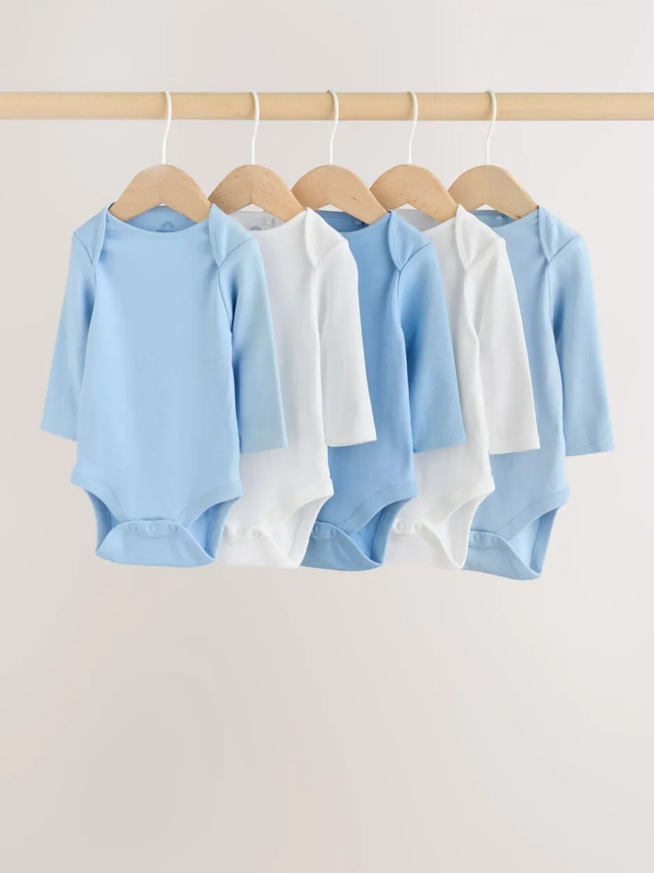 Rompertjes En Hemdjes|Rompertjes En Hemdjes|Next Blauw - Rompertjes met lange mouwen