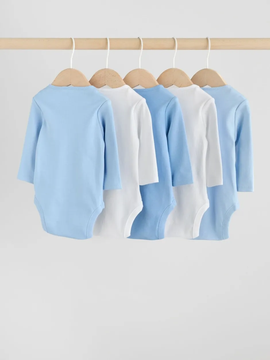 Rompertjes En Hemdjes|Rompertjes En Hemdjes|Next Blauw - Rompertjes met lange mouwen
