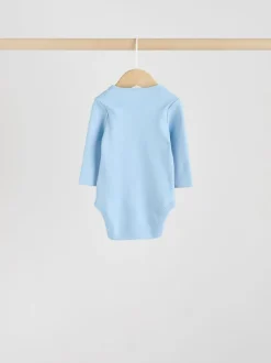 Rompertjes En Hemdjes|Rompertjes En Hemdjes|Next Blauw - Rompertjes met lange mouwen