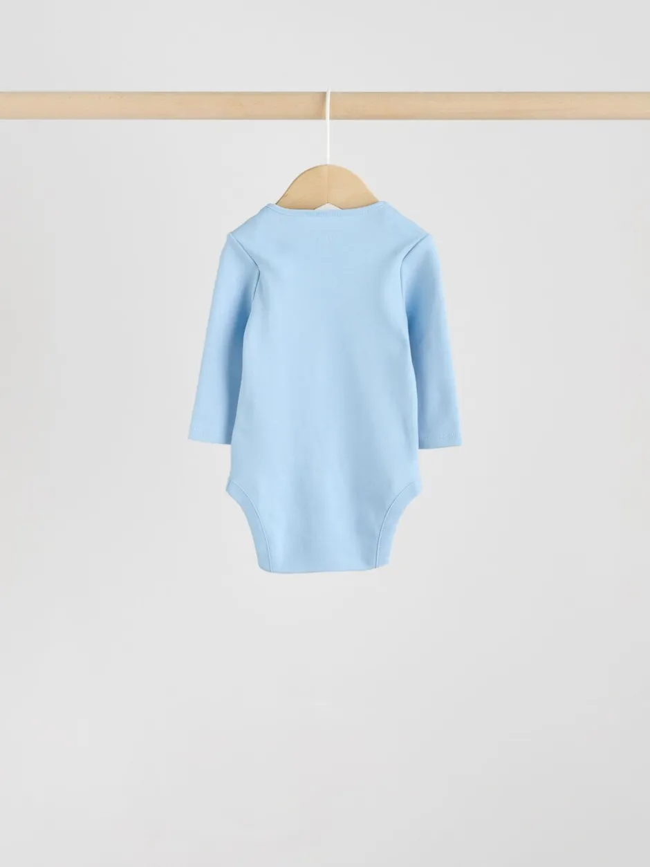 Rompertjes En Hemdjes|Rompertjes En Hemdjes|Next Blauw - Rompertjes met lange mouwen