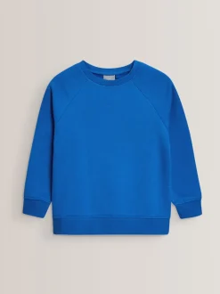 Schoolkleding|Next Blauw - Schoolsweater met ronde hals (3-17jr)