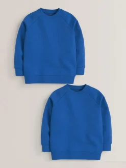Schoolkleding|Sweaters En Hoody´S|Next - Schoolsweater met ronde hals (3-16jr) Blauw