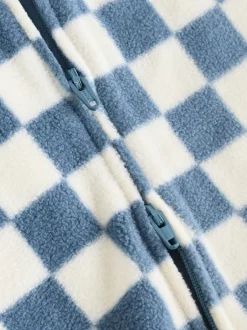 Multipacks|Babypakjes En Babypyjama's|Next - Set van 2 baby-onesies van microfleece met tweewegrits Blauw