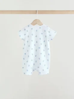 Rompertjes En Tuinbroeken*Next Blauw - Set van 3 babyrompertjes met rits (0 mnd-3 jr)