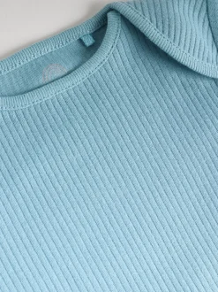 Rompertjes En Hemdjes|Rompertjes En Hemdjes|Next Blauw - Set van 5 babyrompertjes met korte mouwen