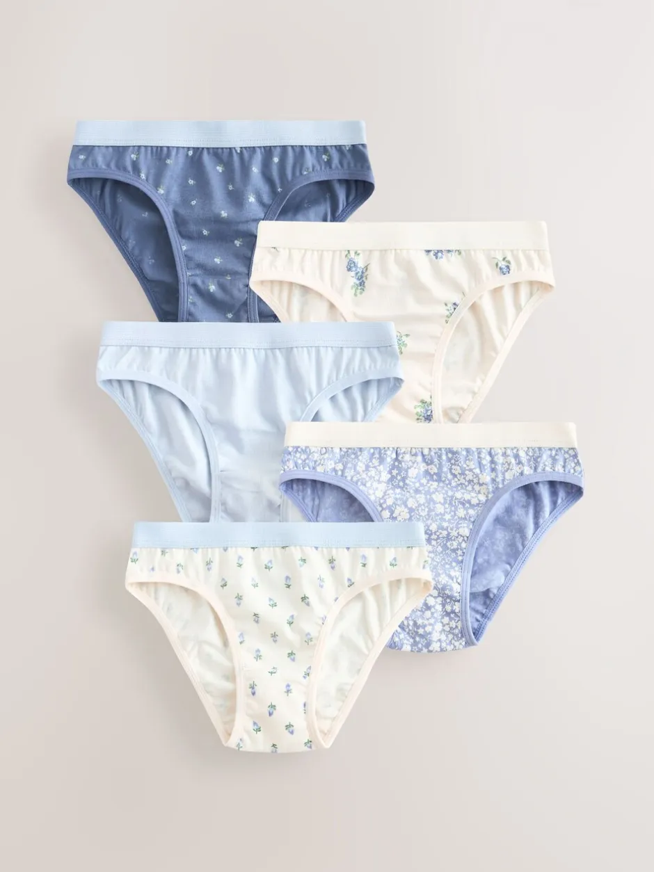 Alle Ondergoed|Next - Set van 5 Bikini Onderbroeken (1.5-16jr) Blauw