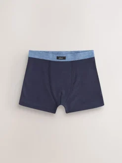 Ondergoed|Next - Set van 5 boxershorts met zachte tailleband (1,5-16 jr) Blauw