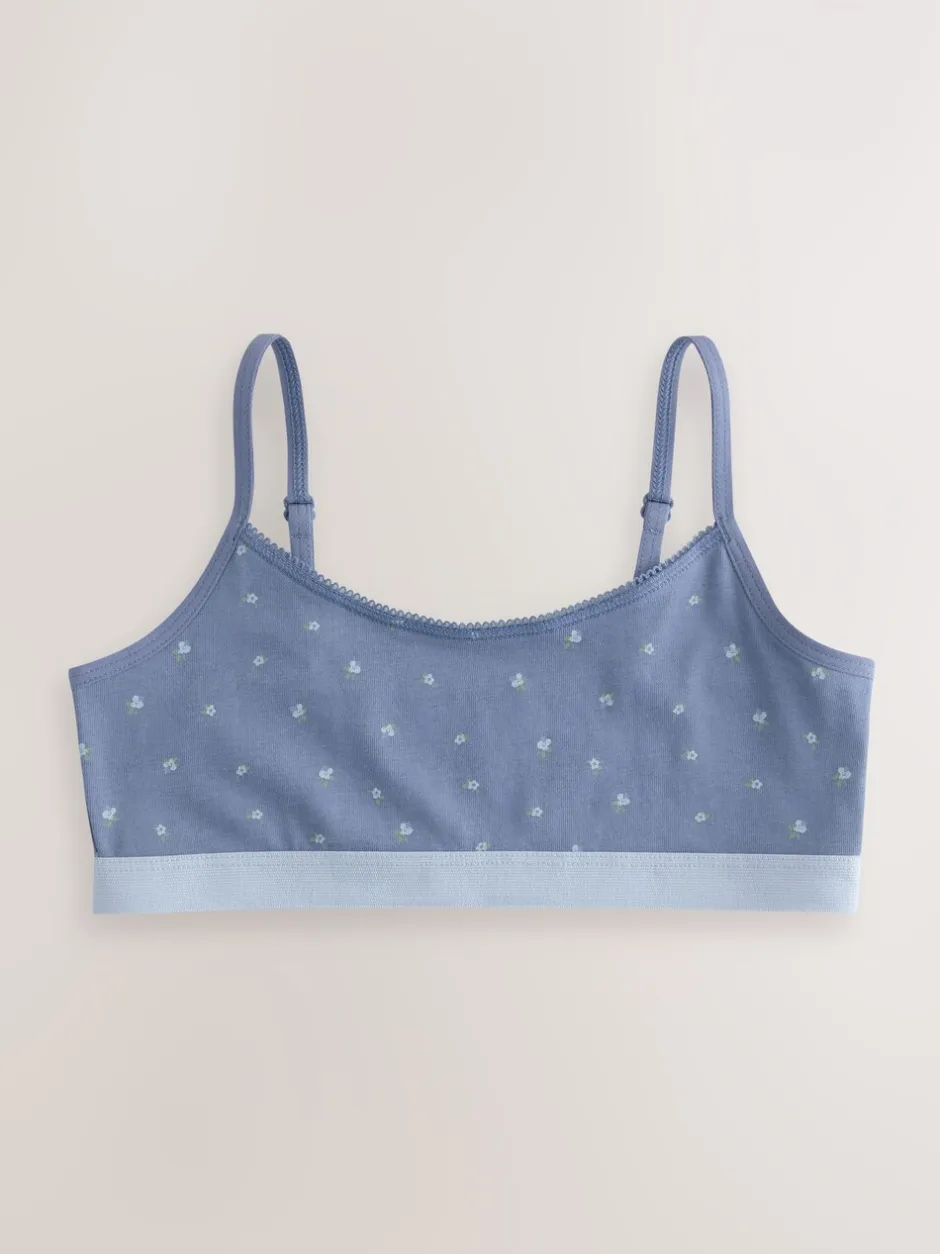 Alle Ondergoed*Next - Set van 3 crop tops (5-16 jr) Blauw