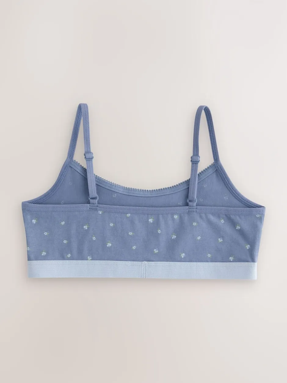 Alle Ondergoed*Next - Set van 3 crop tops (5-16 jr) Blauw