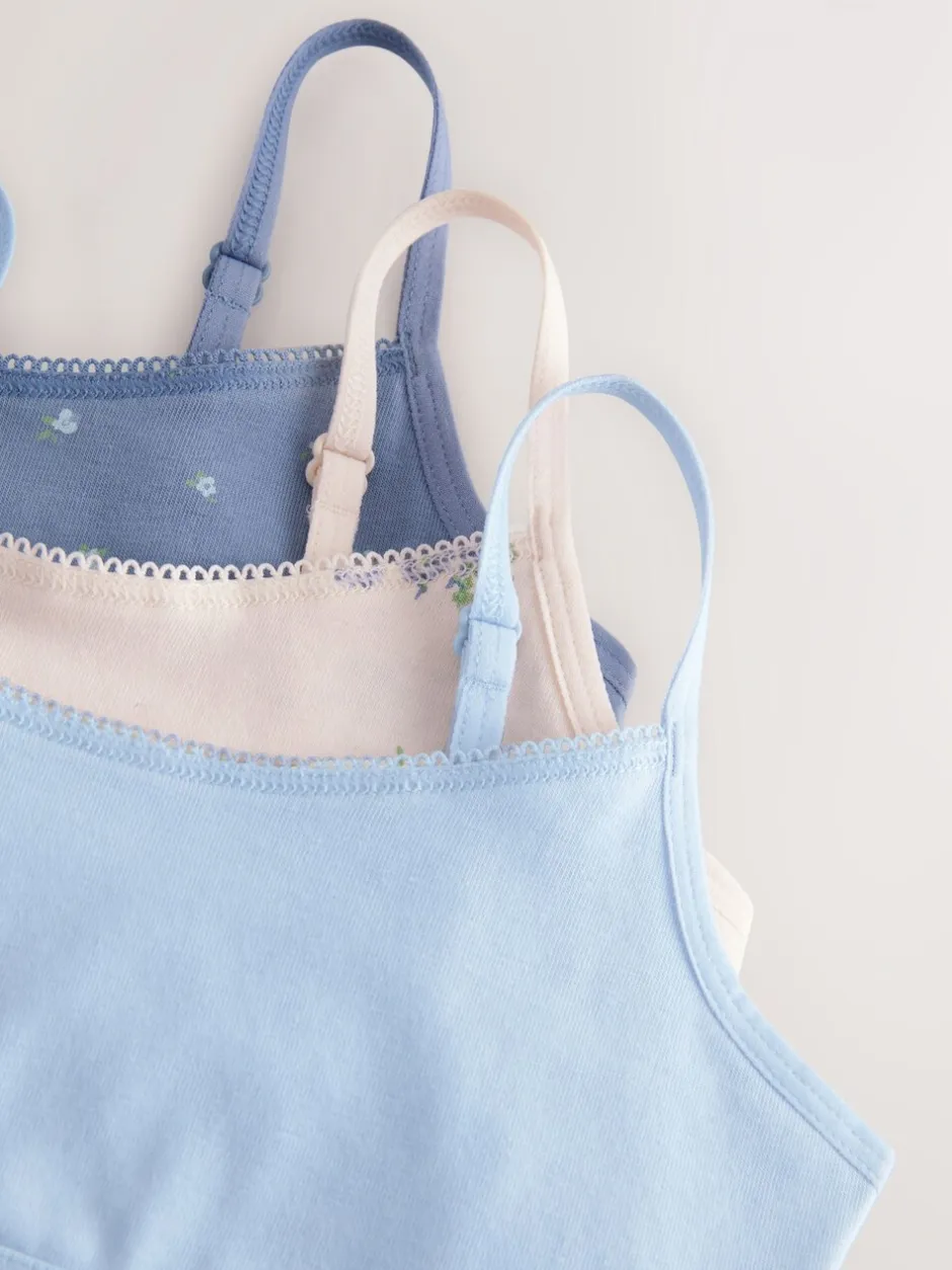 Alle Ondergoed*Next - Set van 3 crop tops (5-16 jr) Blauw