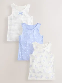 Alle Ondergoed*Next - Set van 3 hemdjes met print (1,5-16 jr) Blauw