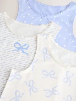 Alle Ondergoed*Next - Set van 3 hemdjes met print (1,5-16 jr) Blauw