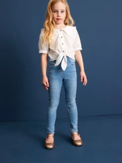 Jeans|Next - Set van 2 jeggings met elastische taille (3-16 jr) Blauw